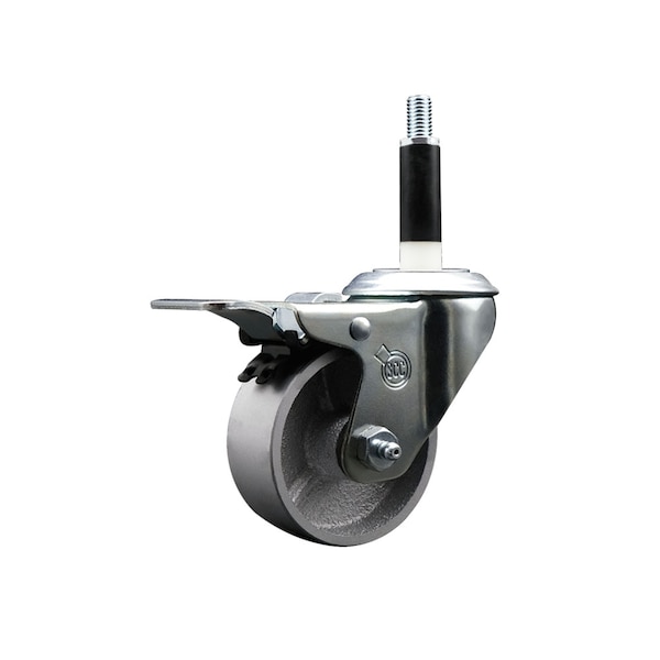 3'' Semi Steel Swivel 7/8'' Expanding Stem Caster Total Lock Brake